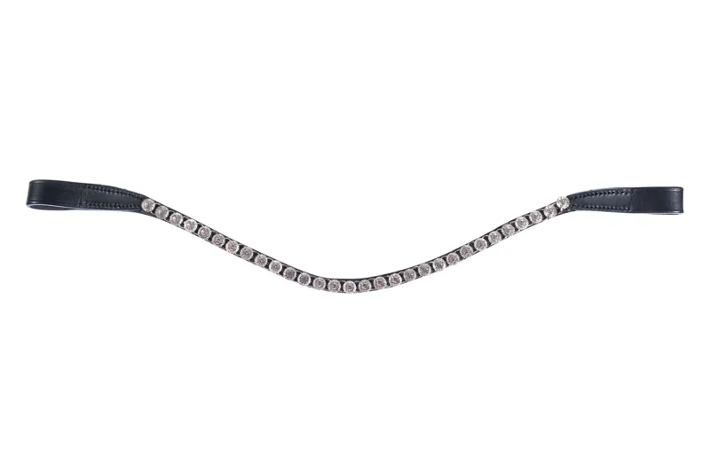 HKM Precious Browband in Clear/White